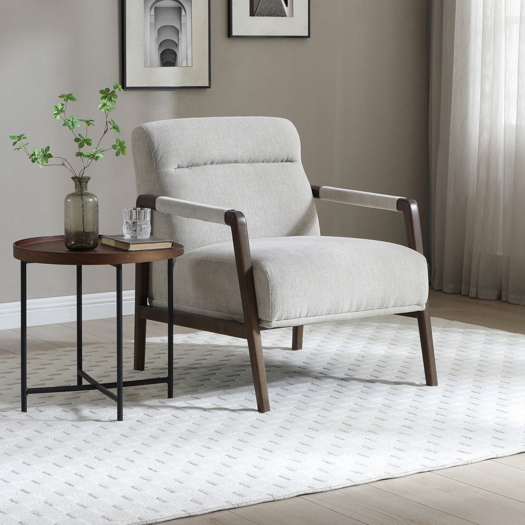 Fauteuil d'appoint Stow en chenille naturelle