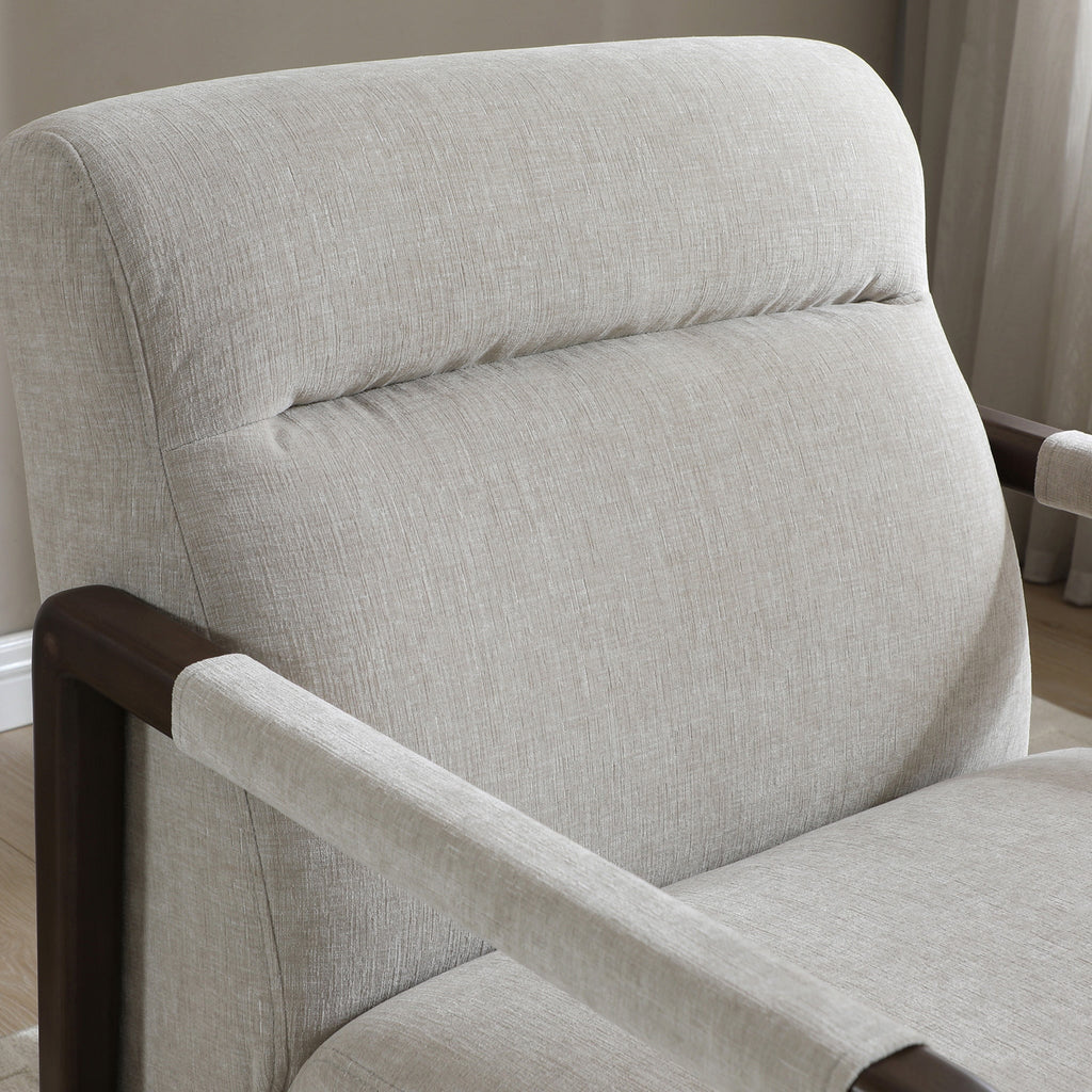 Fauteuil d'appoint Stow en chenille naturelle
