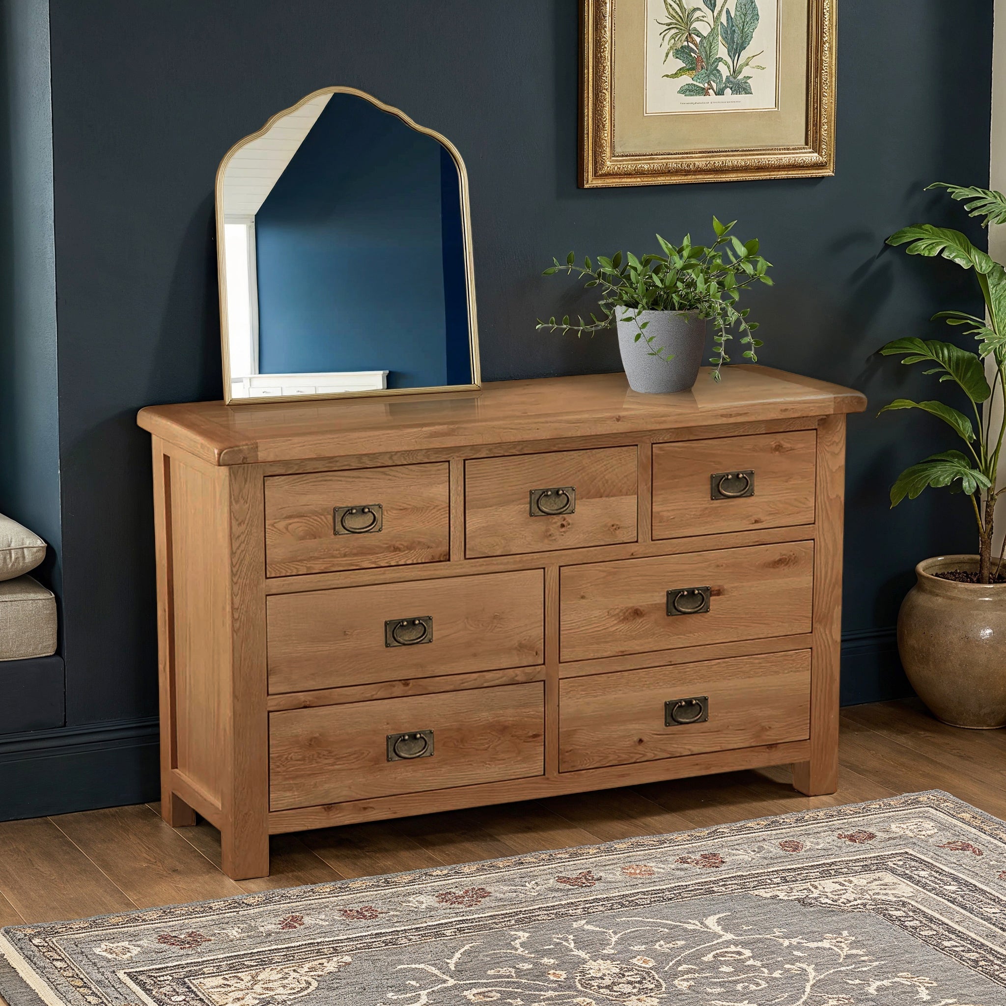 Commode Zelah Oak 3 tiroirs sur 4