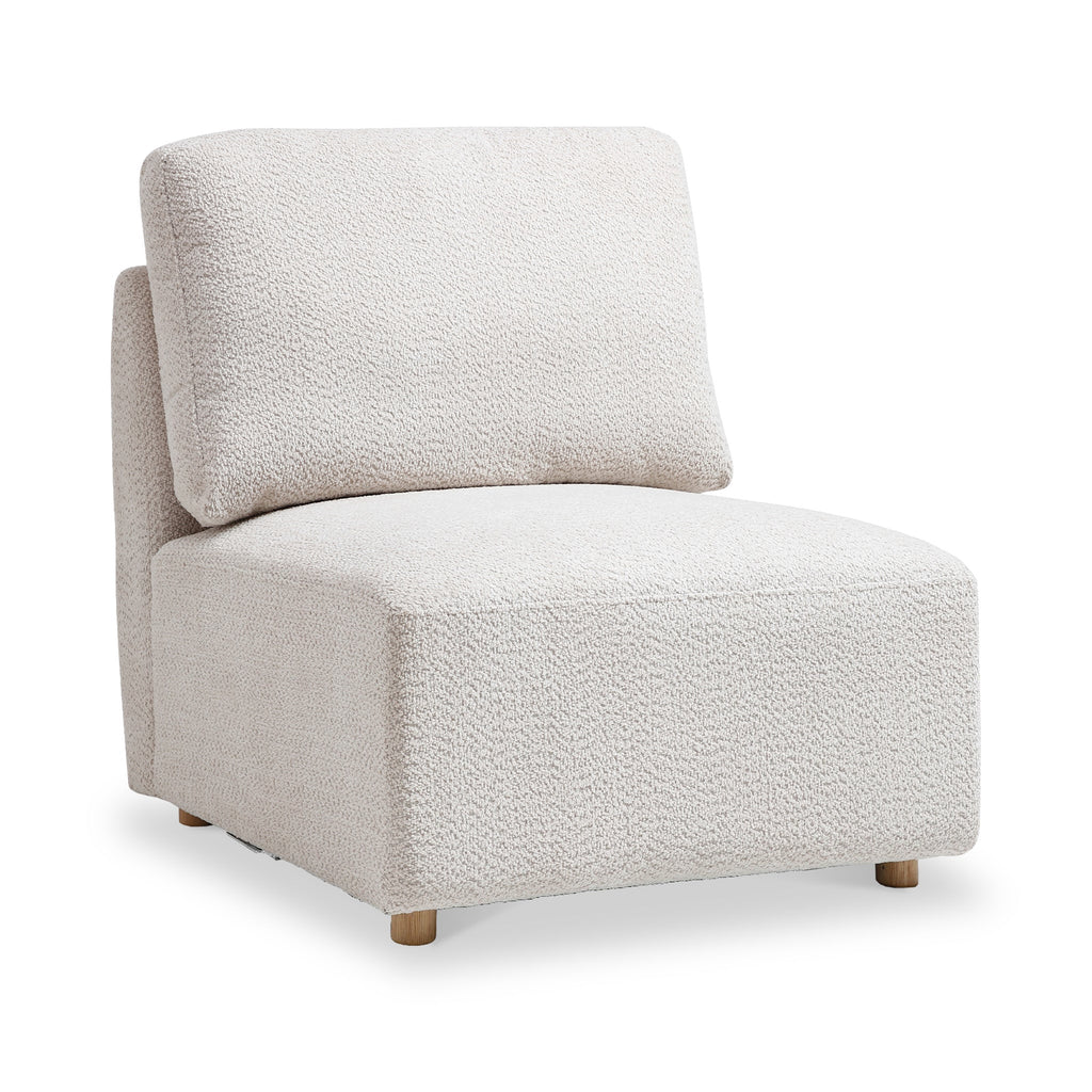 Fauteuil lounge sans accoudoirs Fairfax Boucle