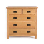 Commode Surrey Oak à 2 tiroirs superposés et 3 tiroirs