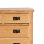 Commode Surrey Oak à 2 tiroirs superposés et 3 tiroirs