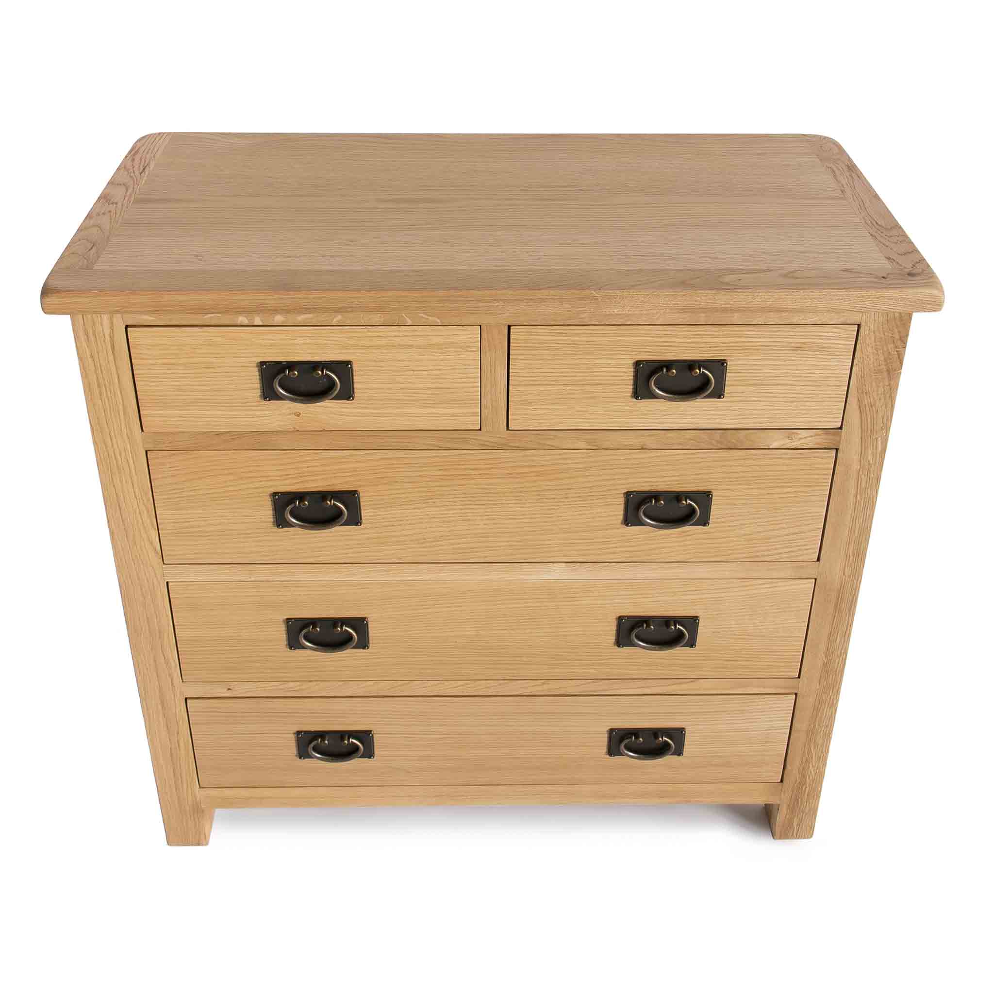 Commode Surrey Oak à 2 tiroirs superposés et 3 tiroirs