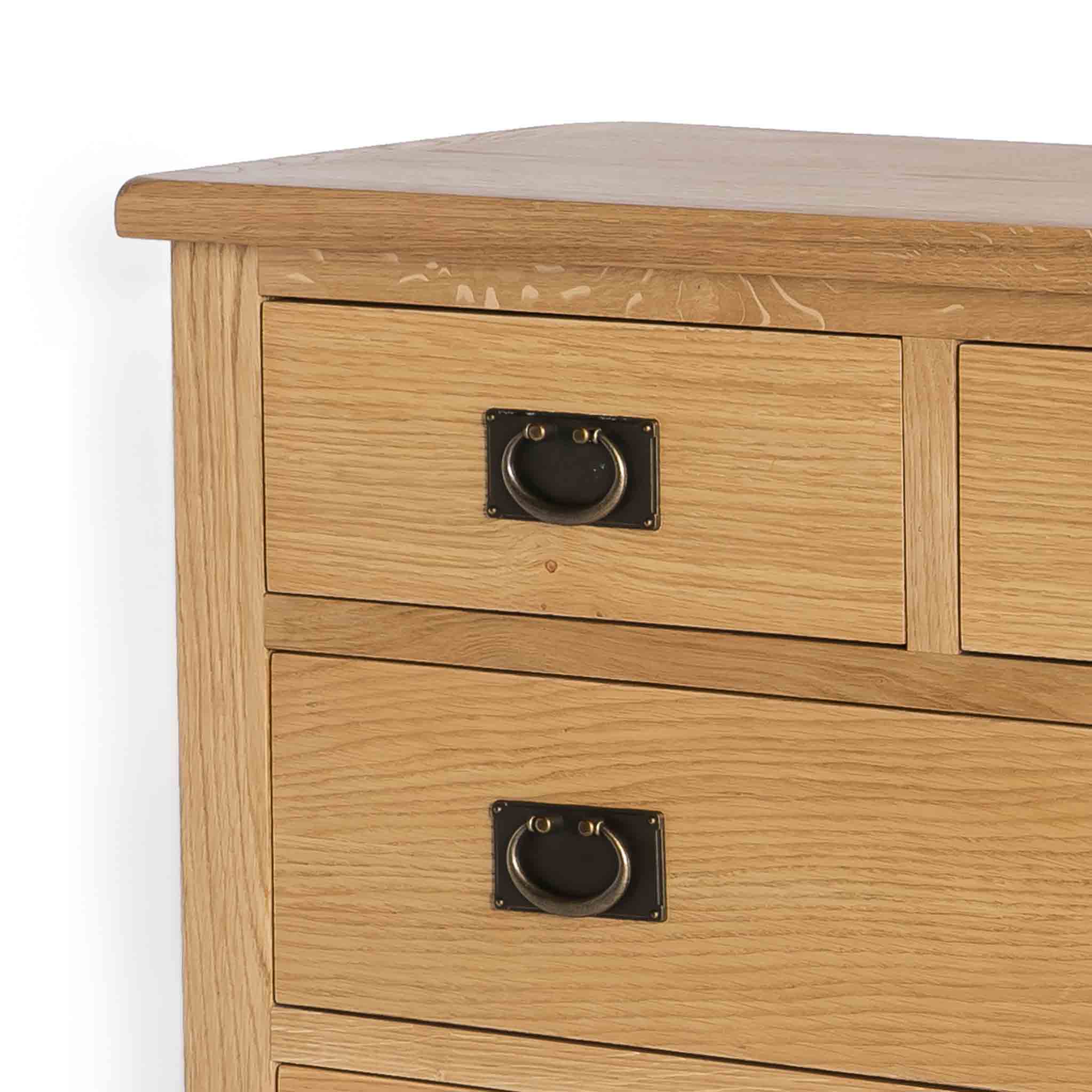Commode Surrey Oak à 2 tiroirs superposés et 3 tiroirs