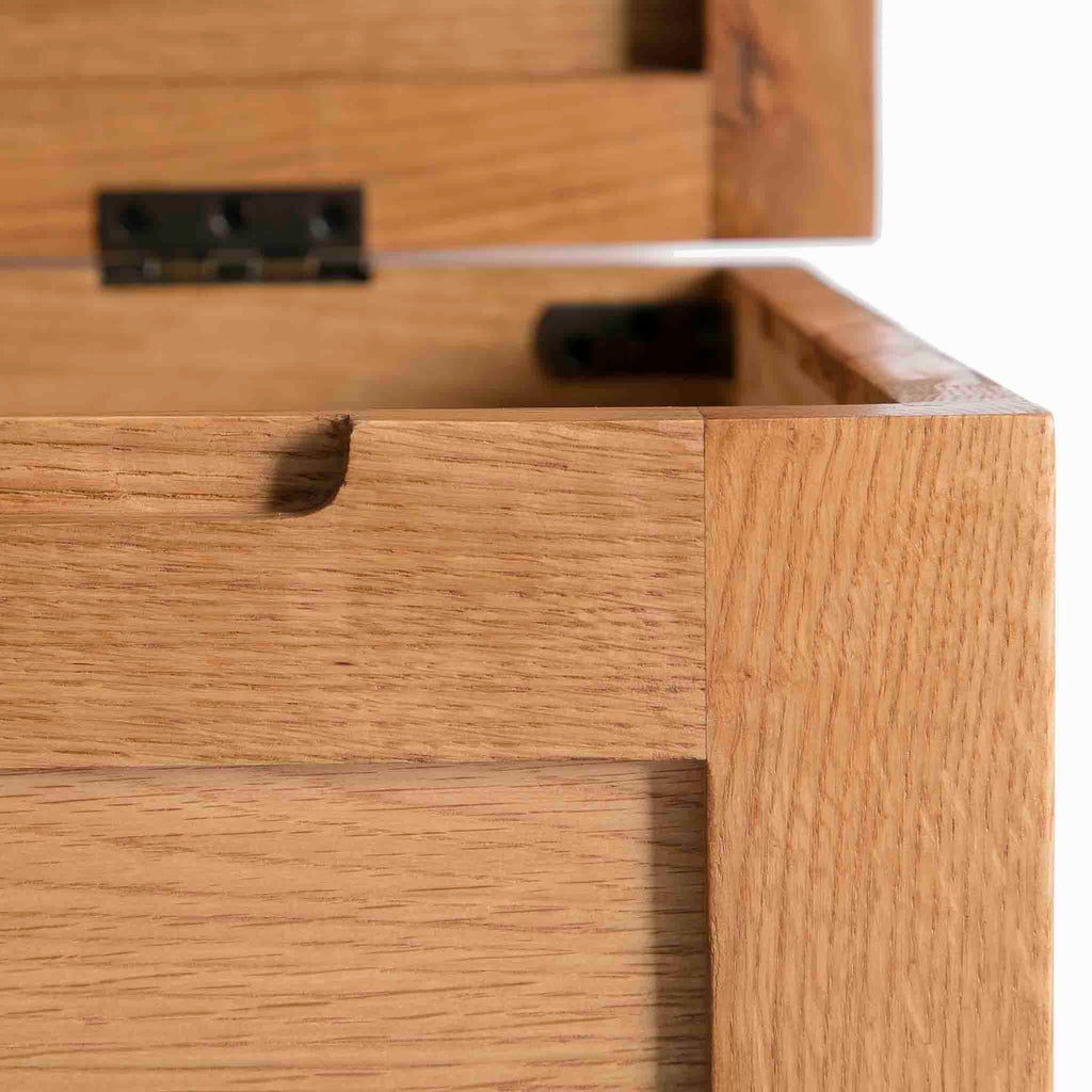 Coffre à couvertures en chêne du Surrey