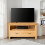 Meuble TV d'angle en chêne londonien