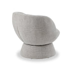 Fauteuil pivotant tulipe en chenille tissée Kendal