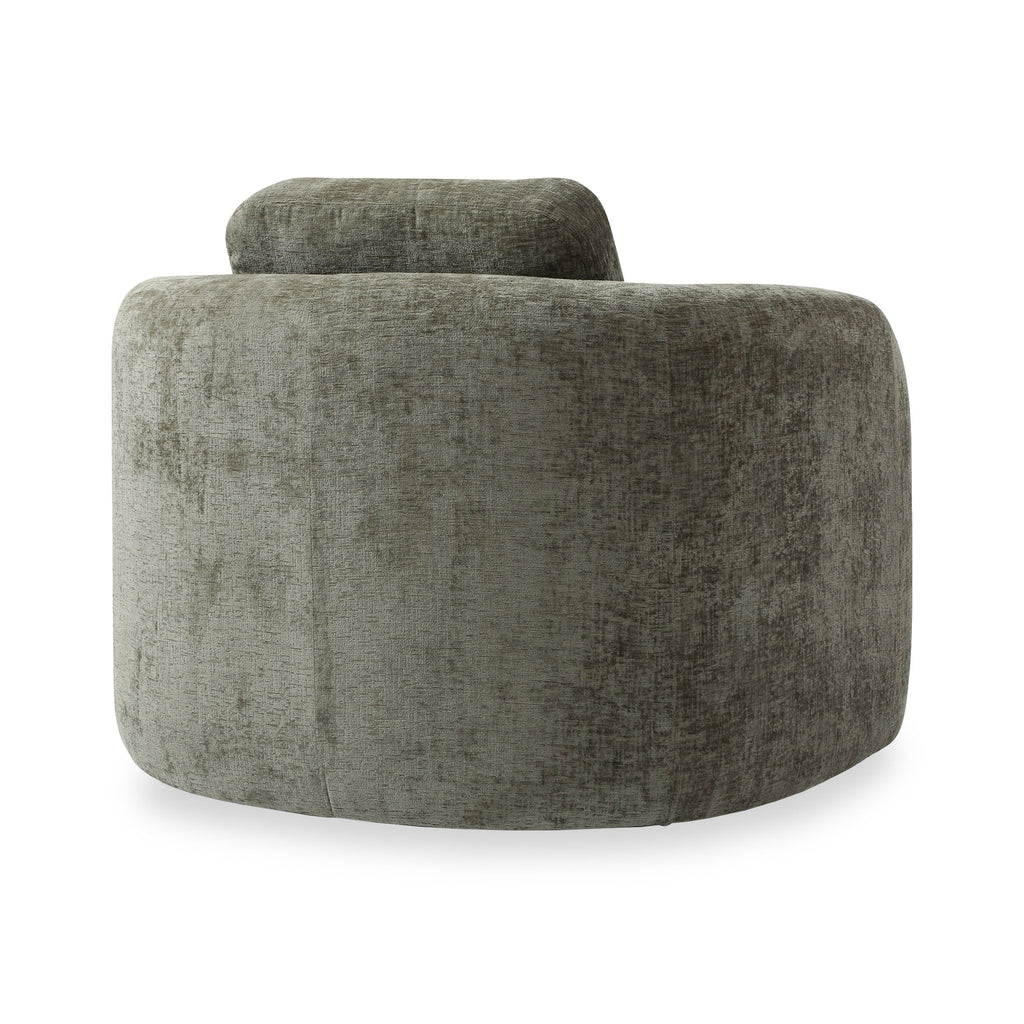 Fauteuil pivotant en chenille Irving