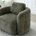 Fauteuil pivotant en chenille Irving
