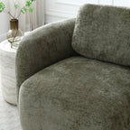 Fauteuil pivotant en chenille Irving
