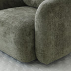 Fauteuil pivotant en chenille Irving