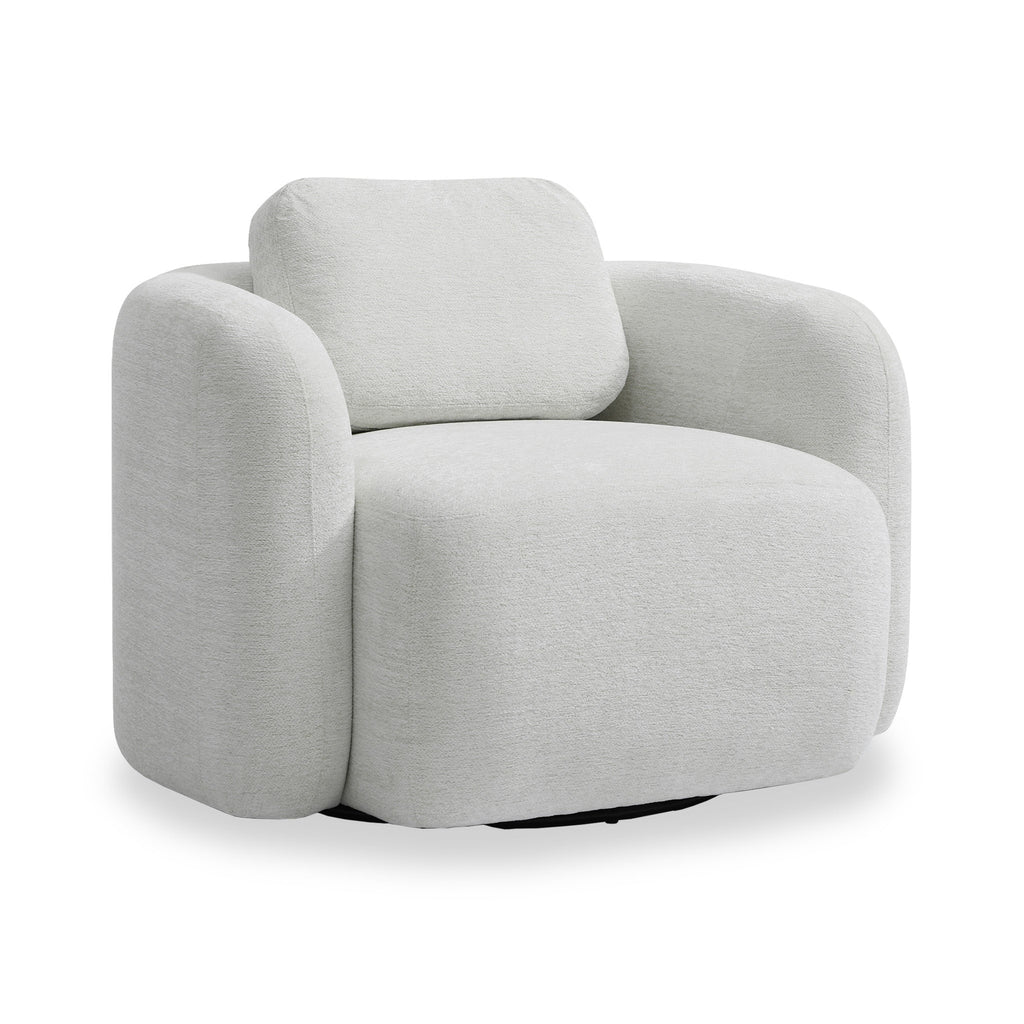 Fauteuil pivotant en chenille Irving