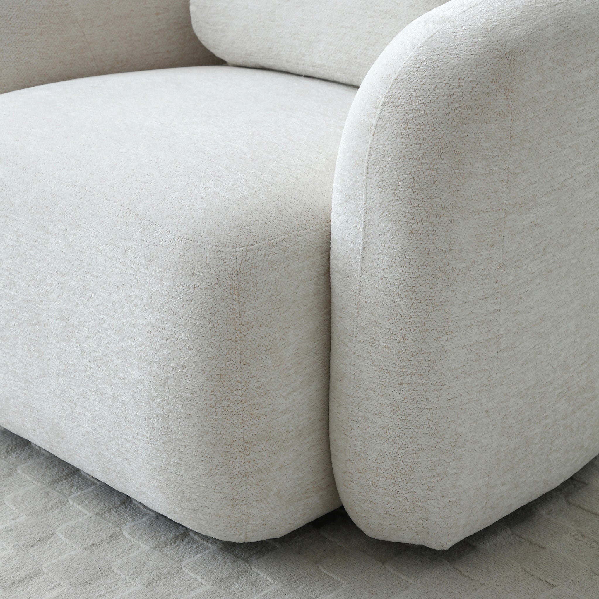 Fauteuil pivotant en chenille Irving