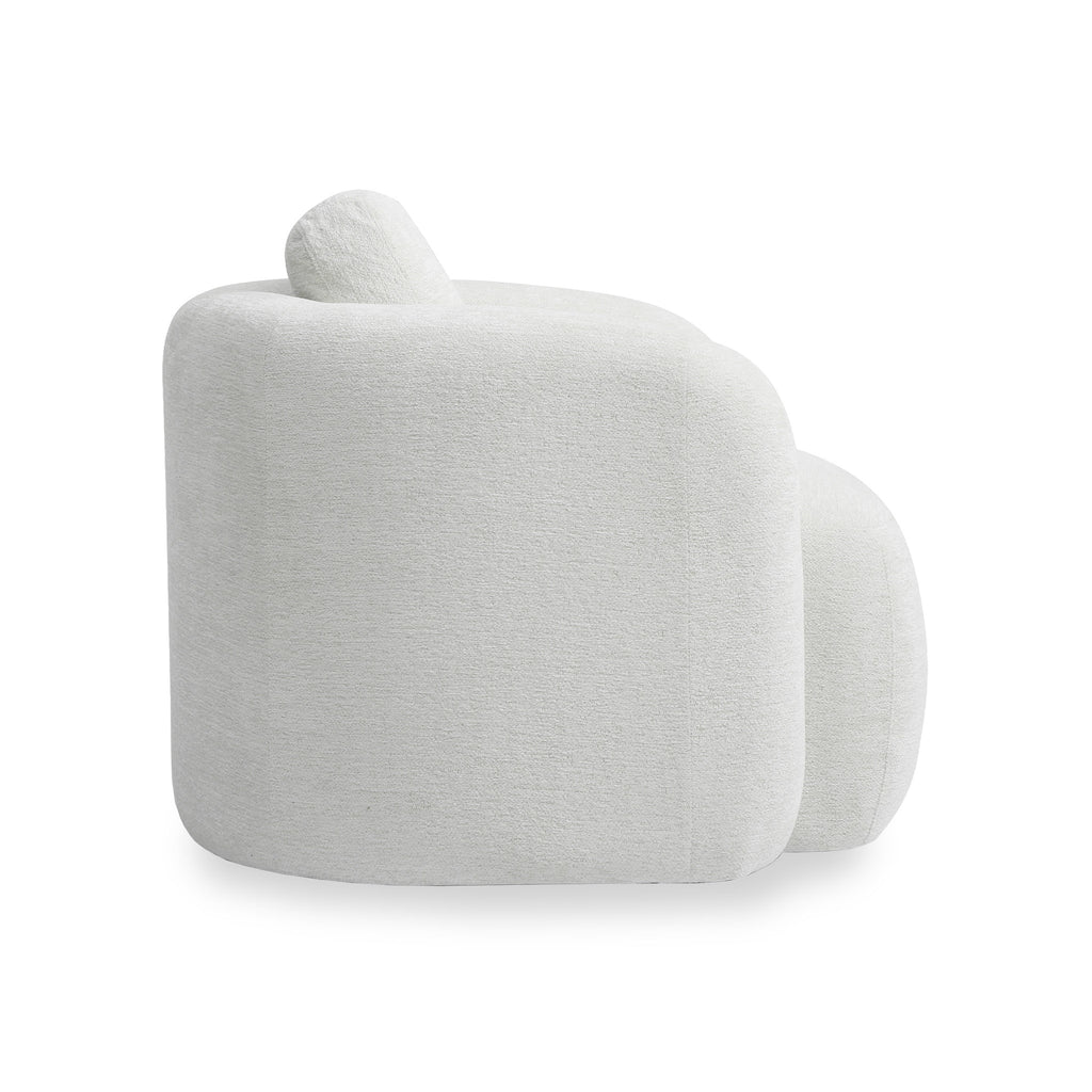 Fauteuil pivotant en chenille Irving