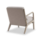 Chaise en lin à cadre blanchi Avery