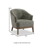Fauteuil d'appoint Calloway en chenille douce
