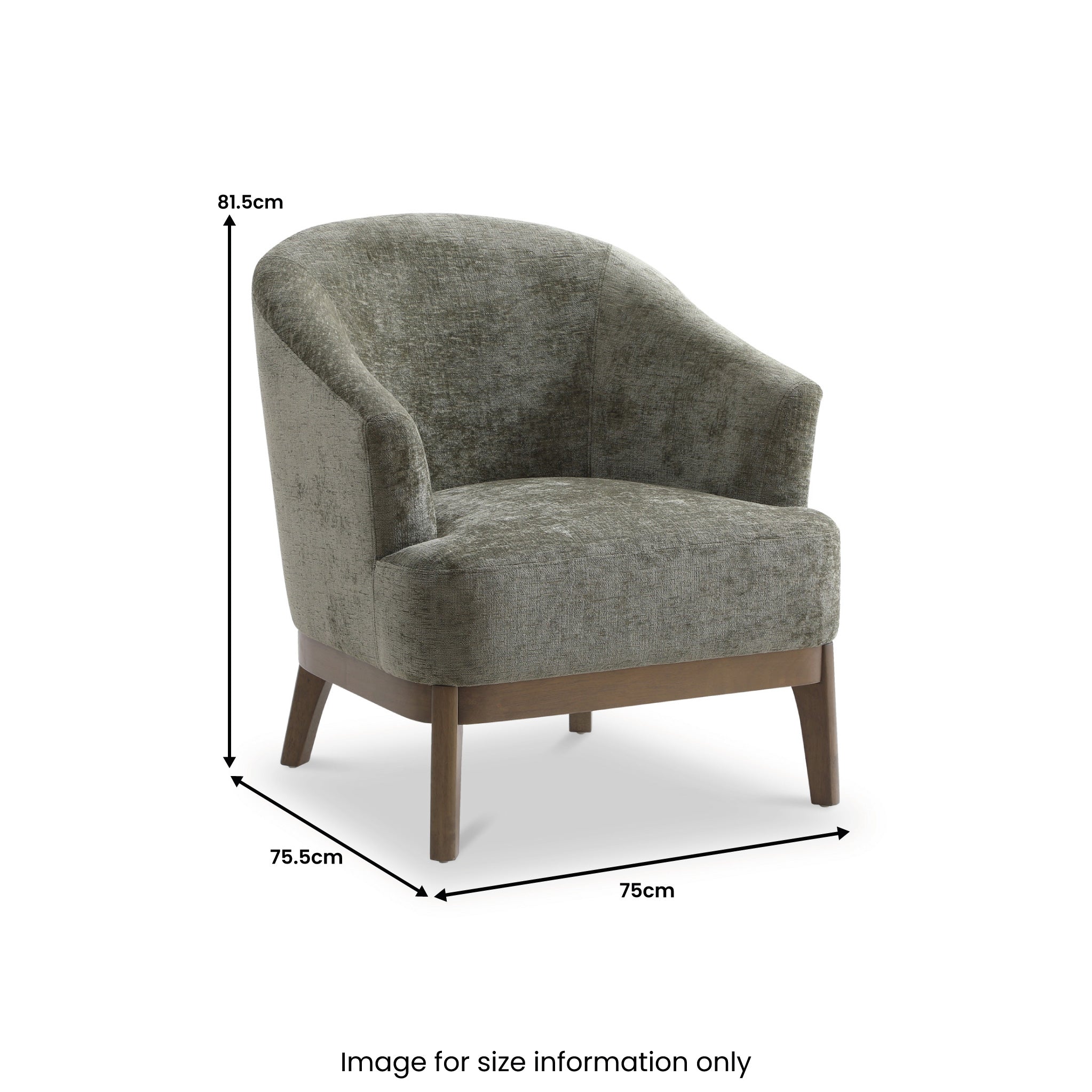 Fauteuil d'appoint Calloway en chenille douce