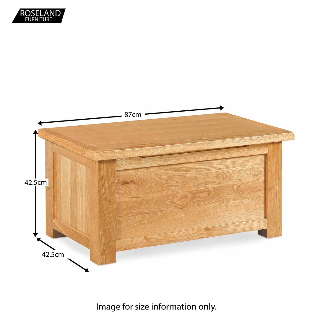 Coffre à couvertures en chêne Lanner