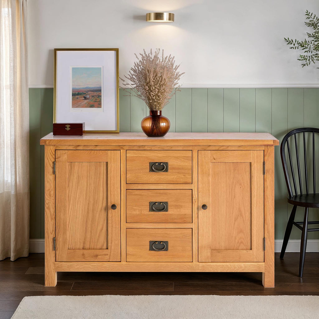 Buffet à 3 tiroirs en chêne Surrey
