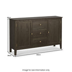 Buffet grand format en chêne Norburn