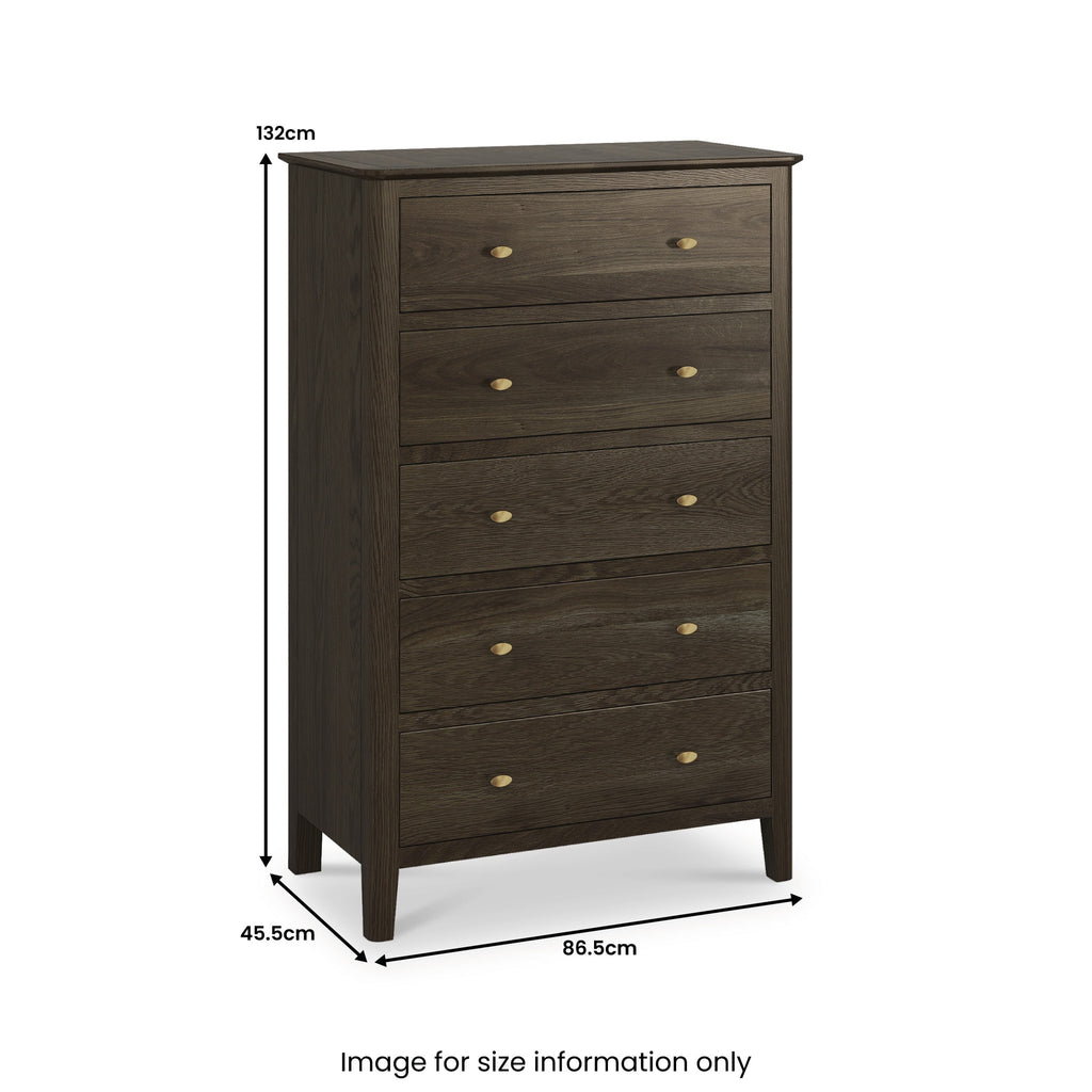 Commode à 5 tiroirs Norburn Oak