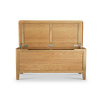 Coffre à couvertures en chêne saxon