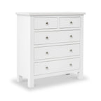 Commode Cornish à 2 tiroirs superposés et 3 tiroirs