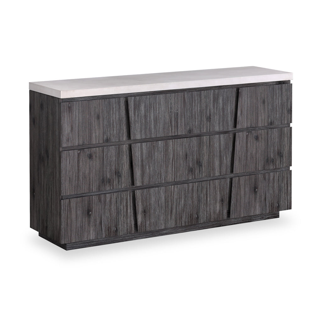 Commode Saltaire en acacia à 9 tiroirs