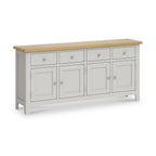 Buffet extra large 4 portes gris Lundy