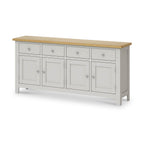 Buffet extra large 4 portes gris Lundy