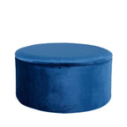 Pouf rond en velours Mandy