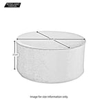 Pouf rond en velours Mandy