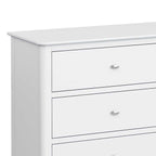 Commode Chester White à 6 tiroirs