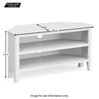 Meuble TV d'angle Chester White