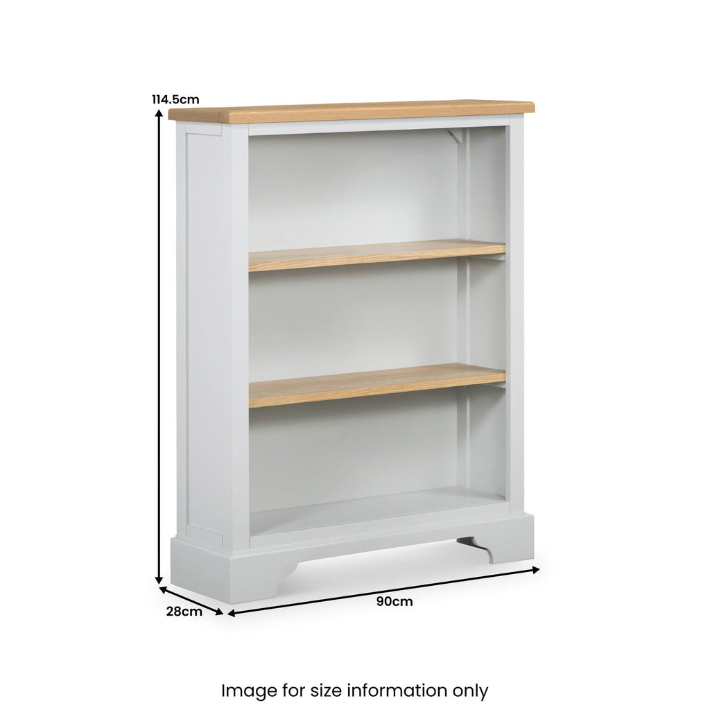 Bibliothèque basse en chêne Swinbrook