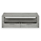 Meuble TV Cardona Wide 140 cm à 2 tiroirs