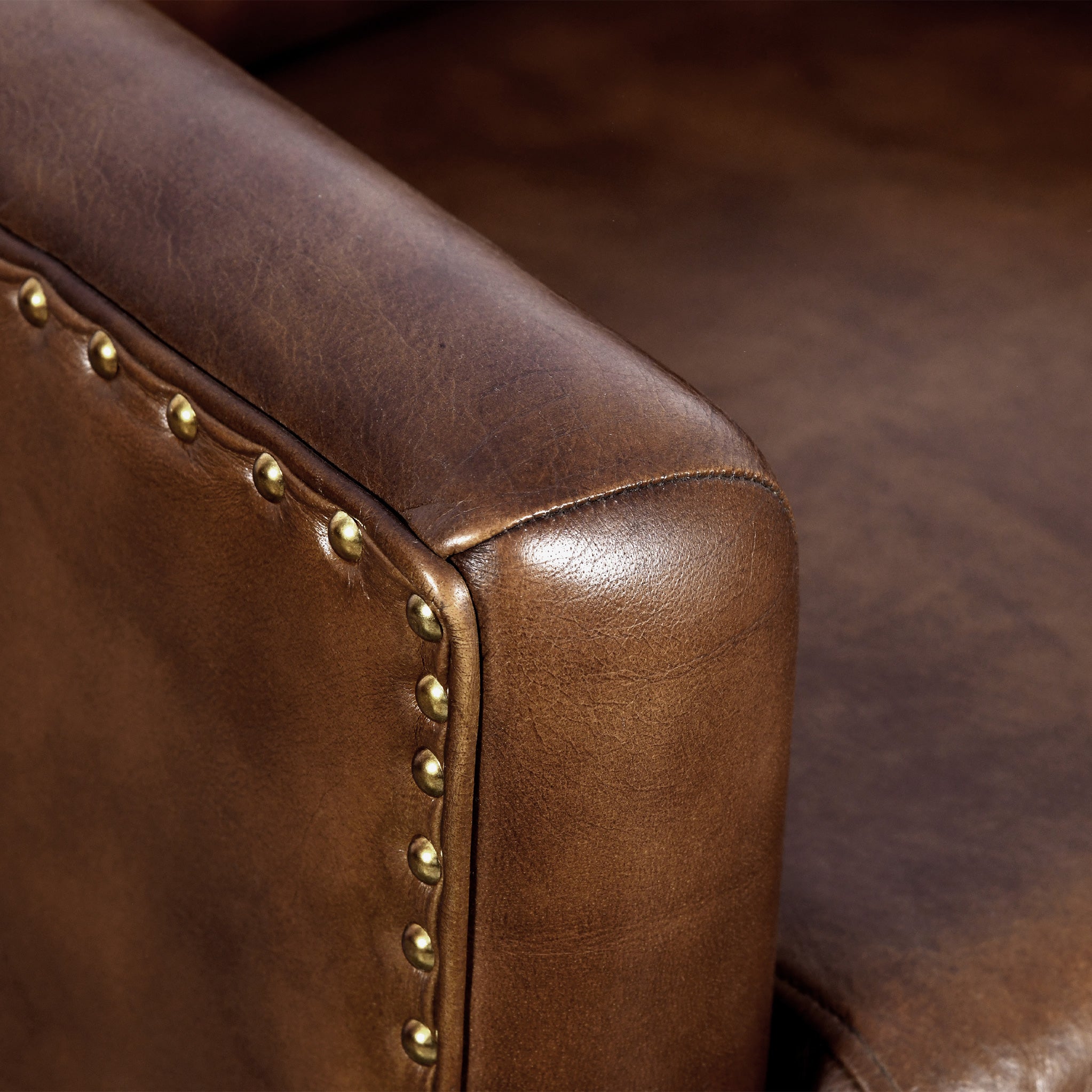 Fauteuil baignoire en cuir Tassin