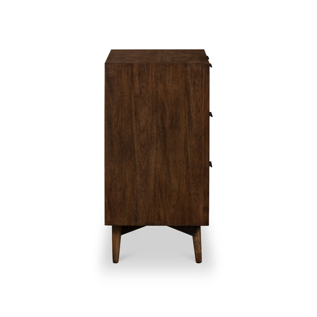 Commode à trois tiroirs rainurés Oskar