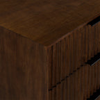 Commode à 6 tiroirs rainurés Oskar