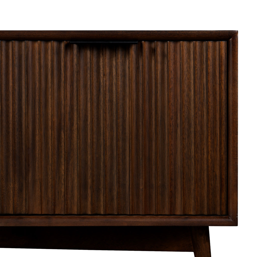 Meuble TV rainuré Oskar Wide 150 cm