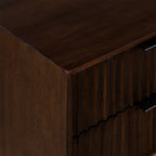 Meuble TV rainuré Oskar Wide 150 cm