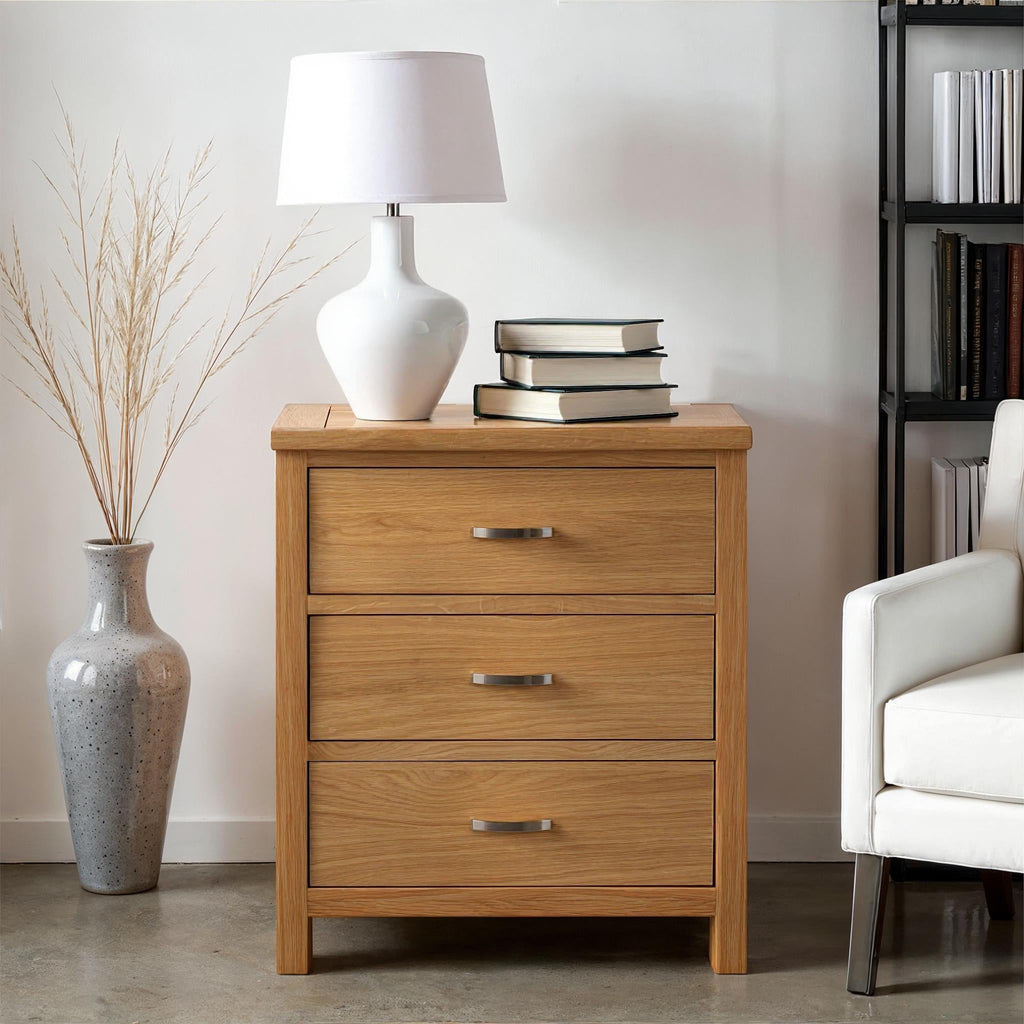 Commode à 3 tiroirs en chêne de Londres