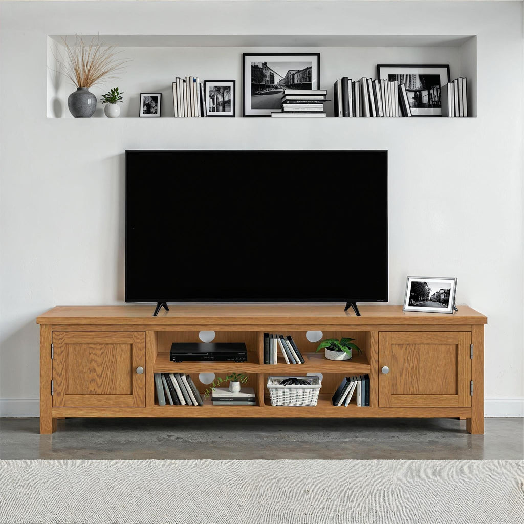 Meuble TV extra large London Oak de 180 cm