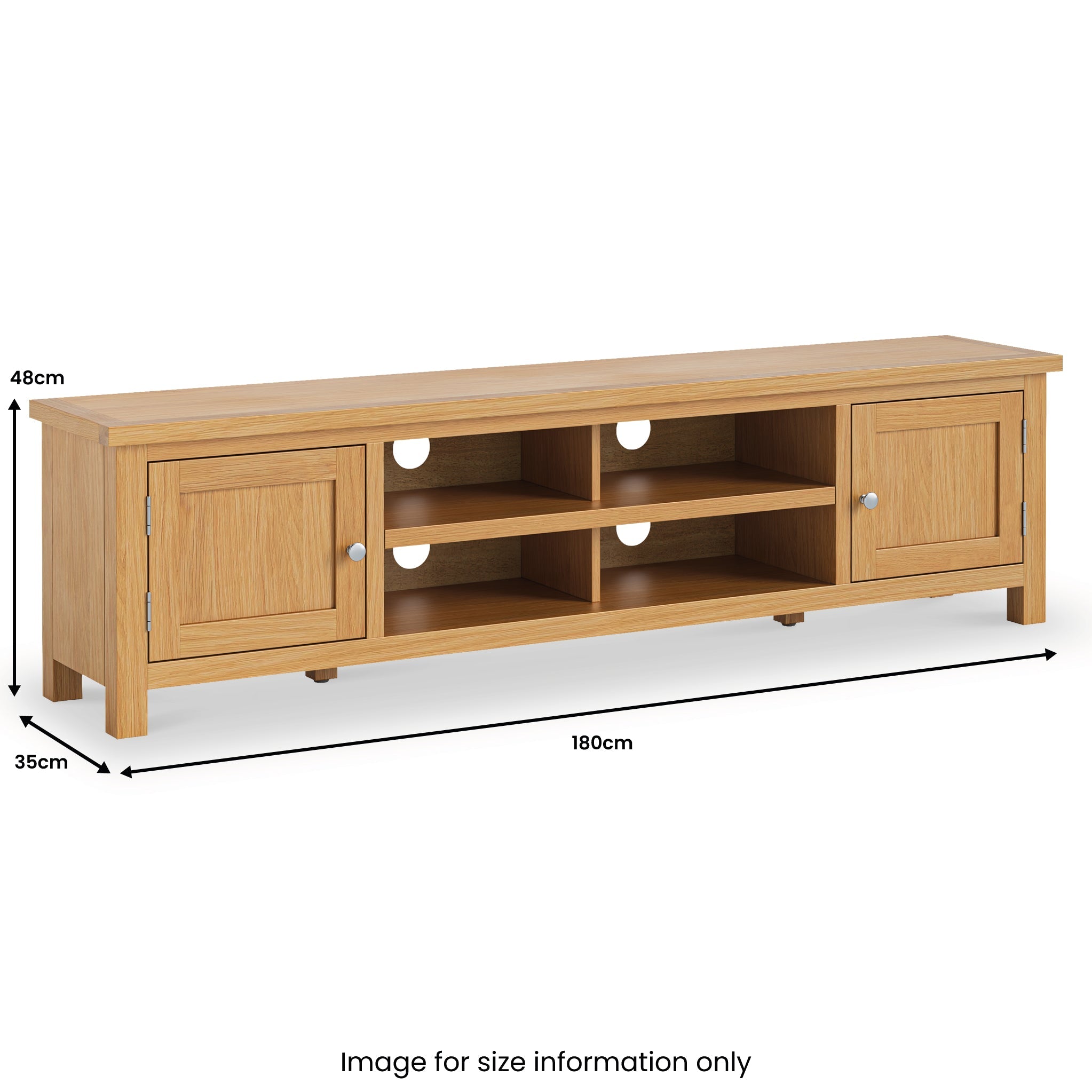 Meuble TV extra large London Oak de 180 cm