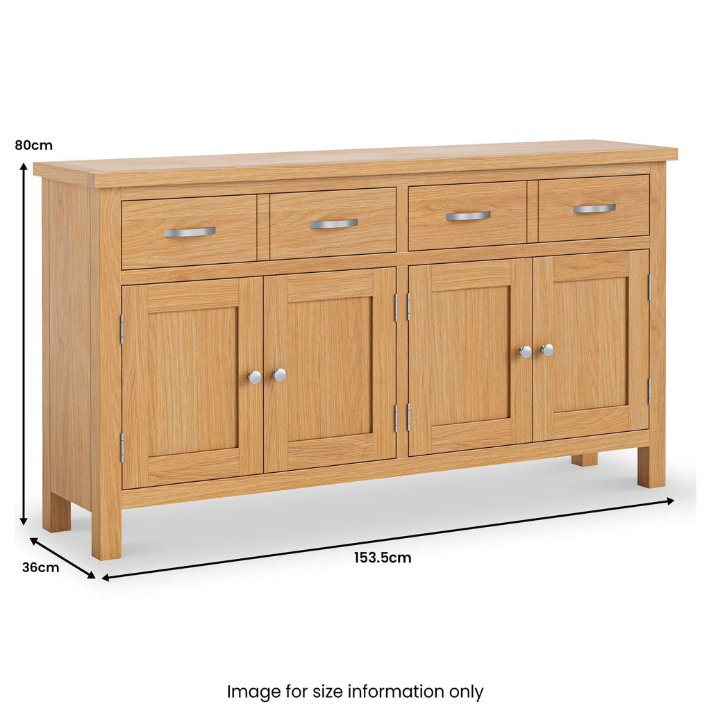 Buffet extra large London Oak