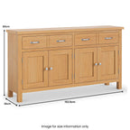 Buffet extra large London Oak