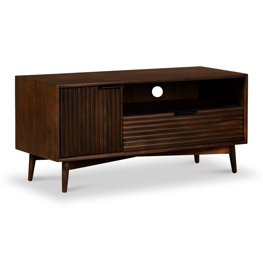 Meuble TV rainuré Oskar Small 110 cm