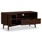 Meuble TV rainuré Oskar Small 110 cm