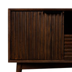 Meuble TV rainuré Oskar Small 110 cm