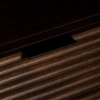 Meuble TV rainuré Oskar Small 110 cm